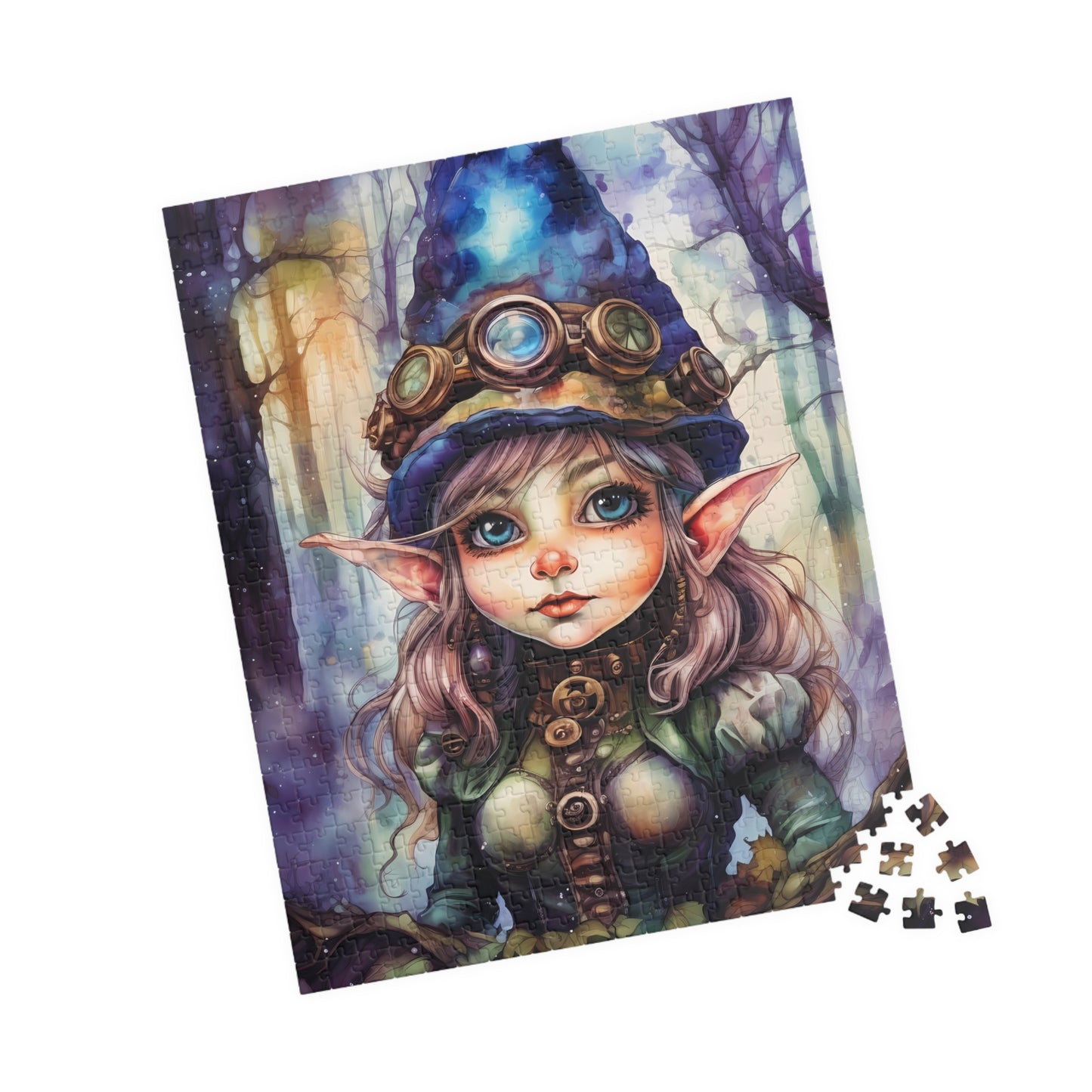 Prismveil Gnomes – Elowen, The Crystalbloom Seer Puzzle (520 or 1014 Pieces)