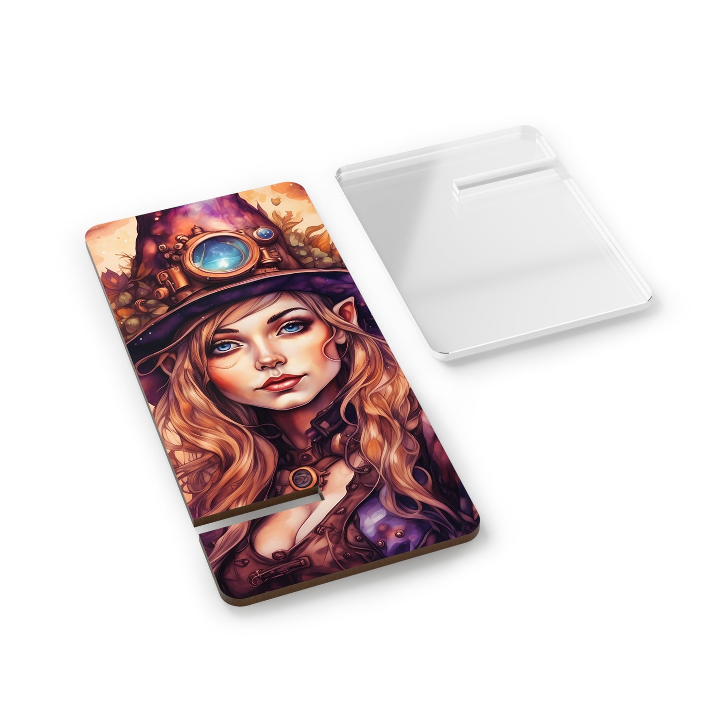 Prismveil Gnomes – Liora, The Lantern Bearer Mobile Phone Stand
