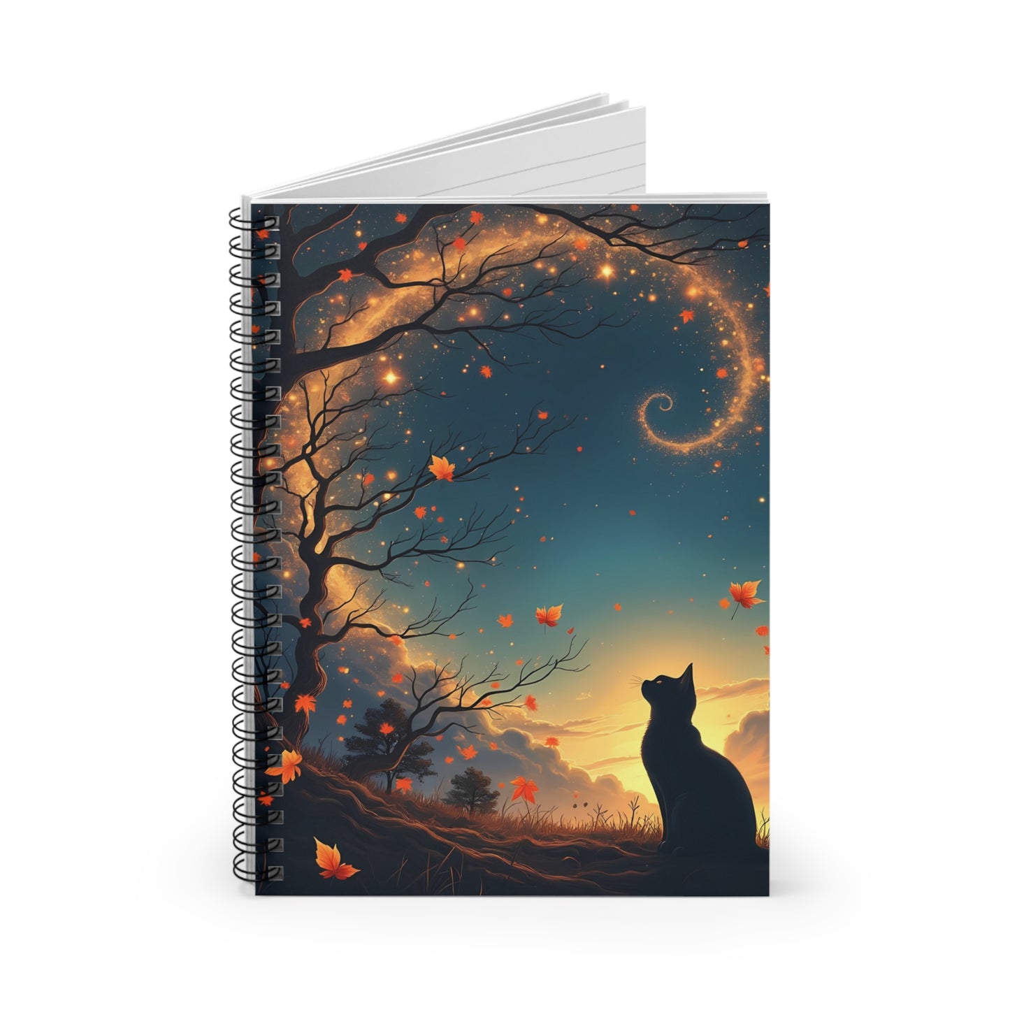Autumn Cat Dreams – Celestial Spiral, Spiral Journal
