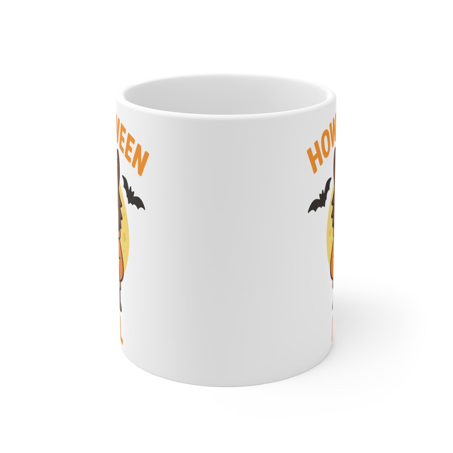 Halloween Mug, Howl-O-Ween Fuel Coffee Cup, Fall Decor, Gift for Dog Lovers, Spooky Season Drinkware
