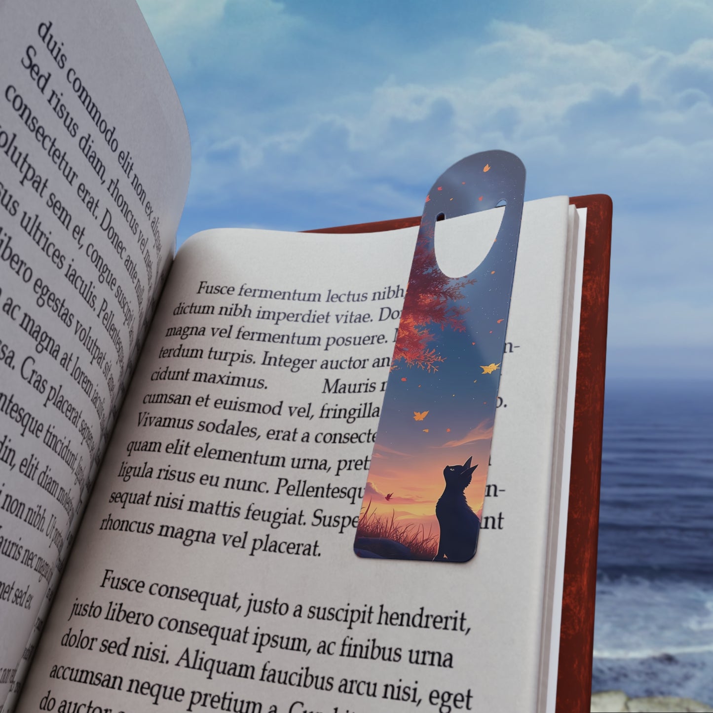 Autumn Cat Dreams – Golden Horizon Bookmark