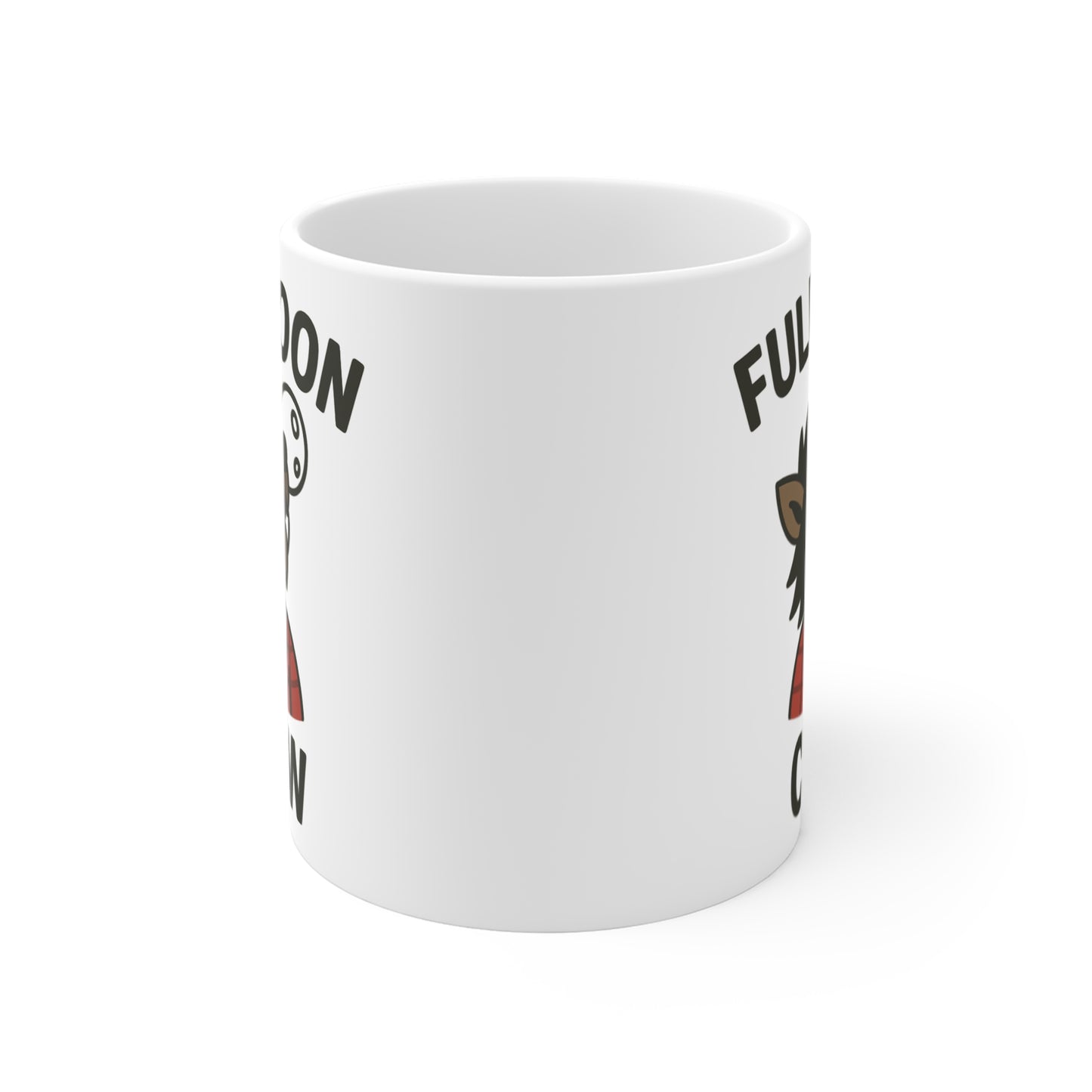 Full Moon Crew Mug - Whimsical Werewolf Coffee Cup, Halloween Gift, Animal Lover's Drinkware, Unique Coffee Mug, Moon Lovers Item