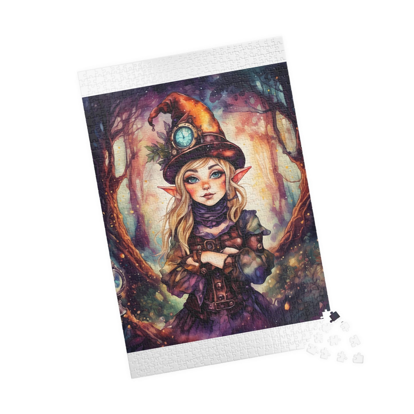 Prismveil Gnomes – Nyxie, Keeper of the Luminous Tapestry Puzzle (520 or 1014 Pieces)