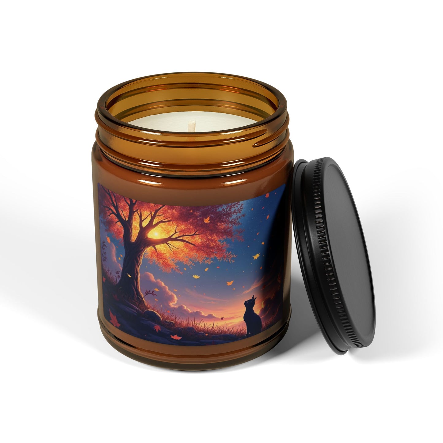 Autumn Cat Dreams – Golden Horizon Candle (4oz and 9oz)