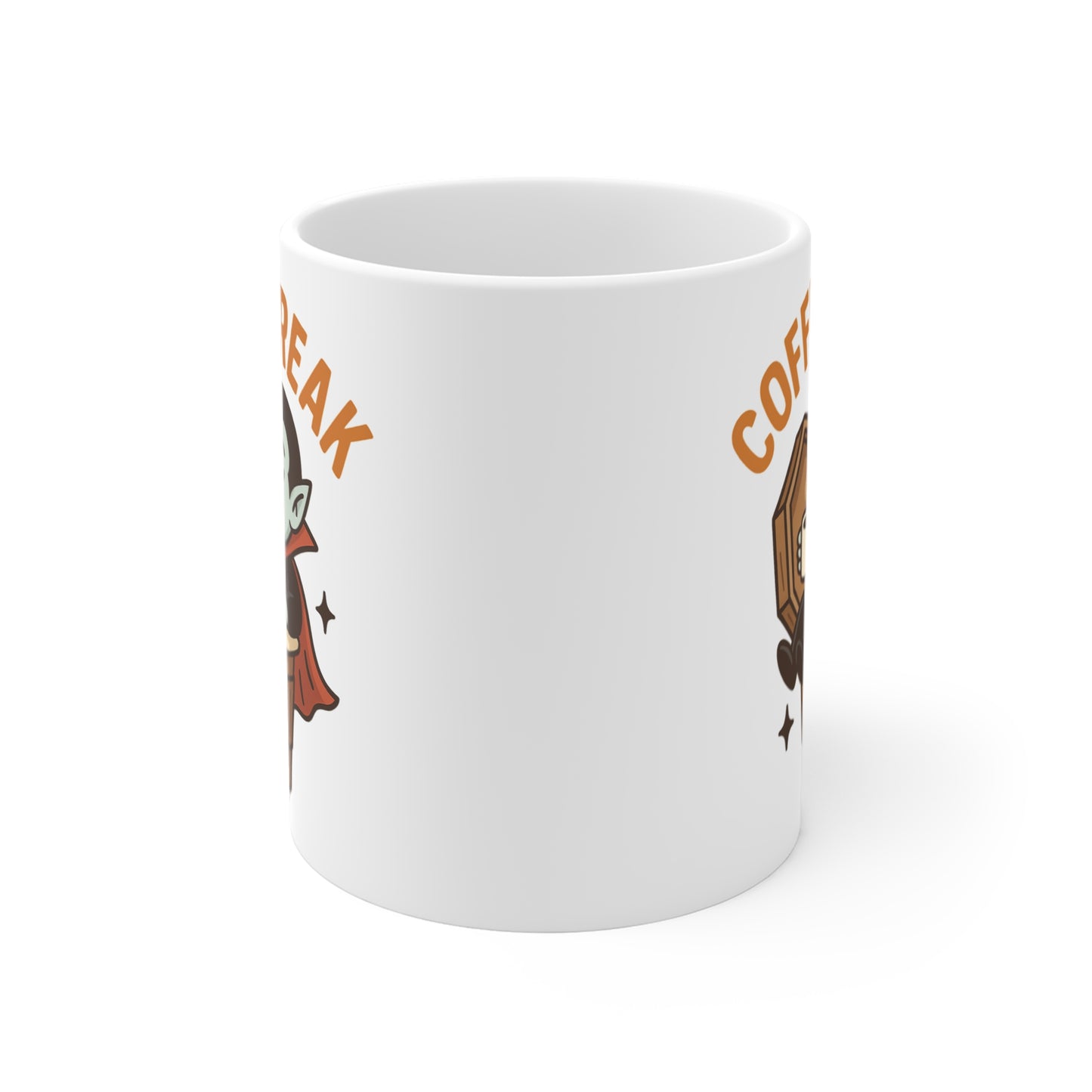 Coffin Break Mug, Halloween Gift, Vampire Coffee Cup, Spooky Themed Mug, Cute Gothic Travel Mug, Unique Drinkware