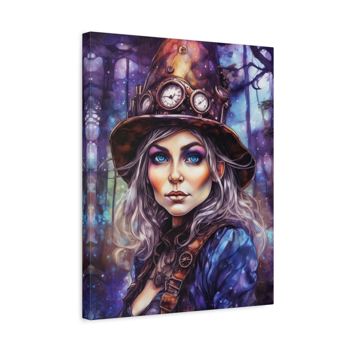 Prismveil Gnomes – Sylvaen, The Twilight Alchemist Canvas Print (12x16, 16x20, 18x24)
