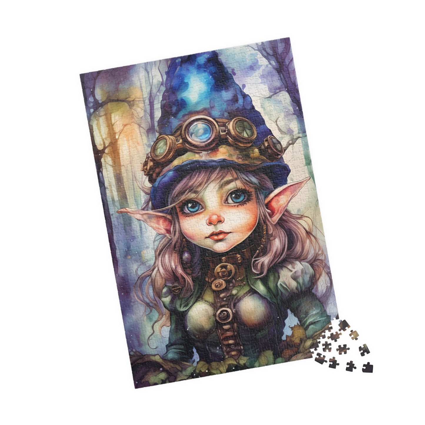 Prismveil Gnomes – Elowen, The Crystalbloom Seer Puzzle (520 or 1014 Pieces)