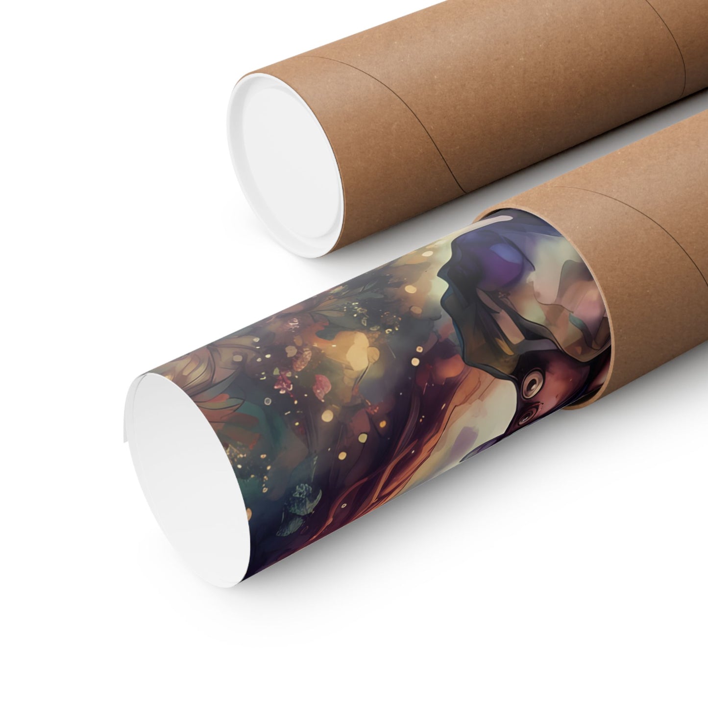 Prismveil Gnomes – Nyxie, Keeper of the Luminous Tapestry Poster (8x10, 12x16, 16x20)