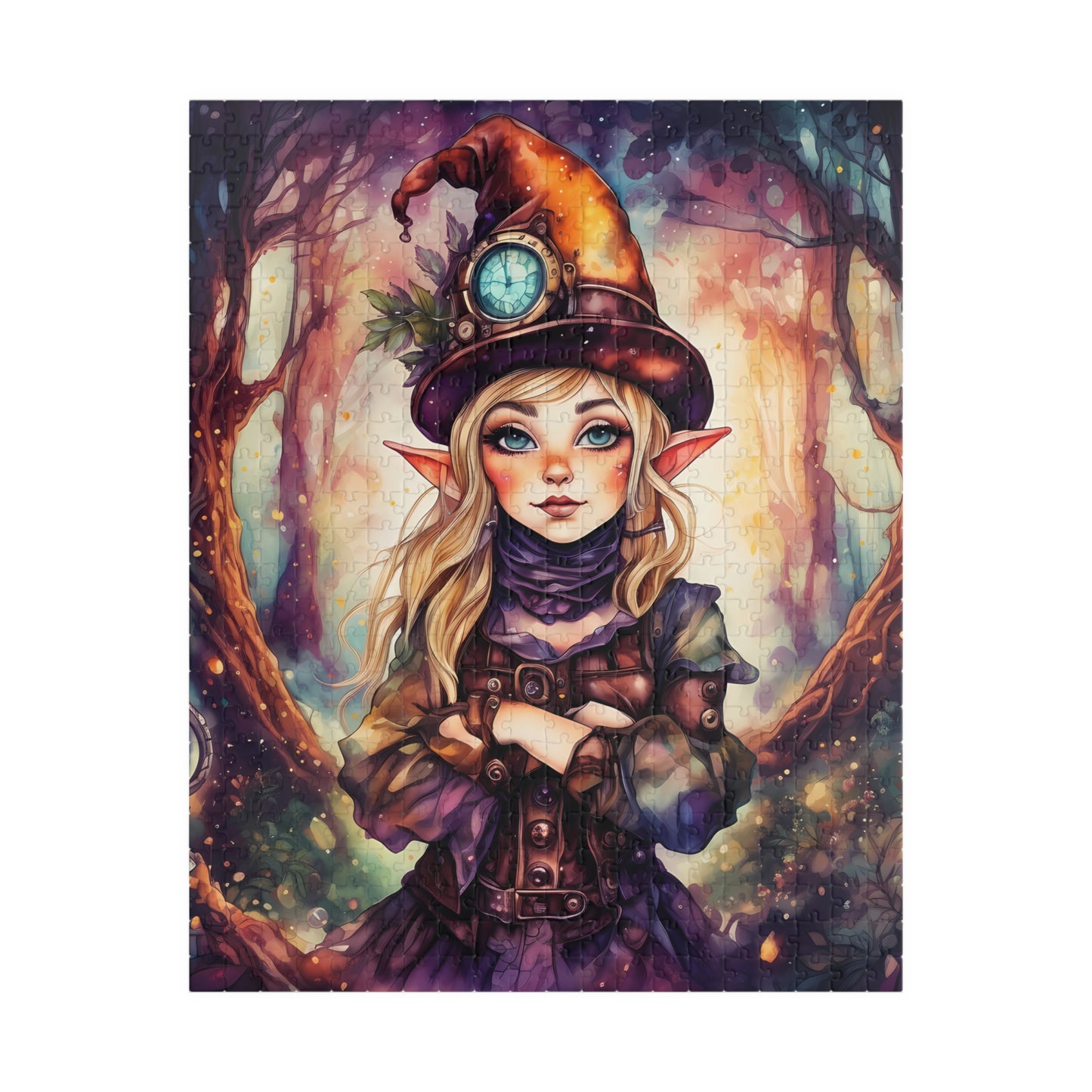Prismveil Gnomes – Nyxie, Keeper of the Luminous Tapestry Puzzle (520 or 1014 Pieces)