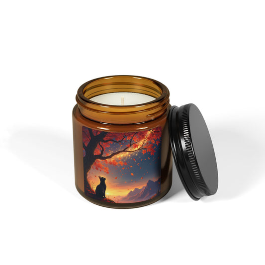 Autumn Cat Dreams – Starlit Guardian Candle (4oz and 9oz)