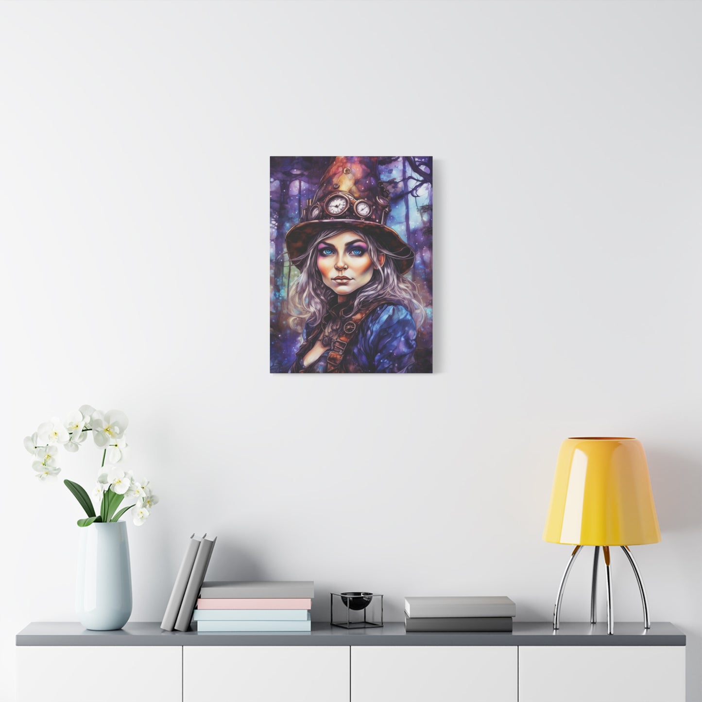 Prismveil Gnomes – Sylvaen, The Twilight Alchemist Canvas Print (12x16, 16x20, 18x24)
