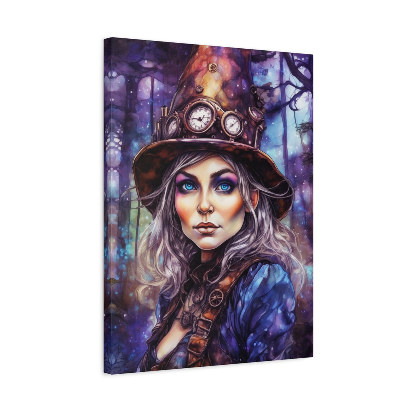 Prismveil Gnomes – Sylvaen, The Twilight Alchemist Canvas Print (12x16, 16x20, 18x24)