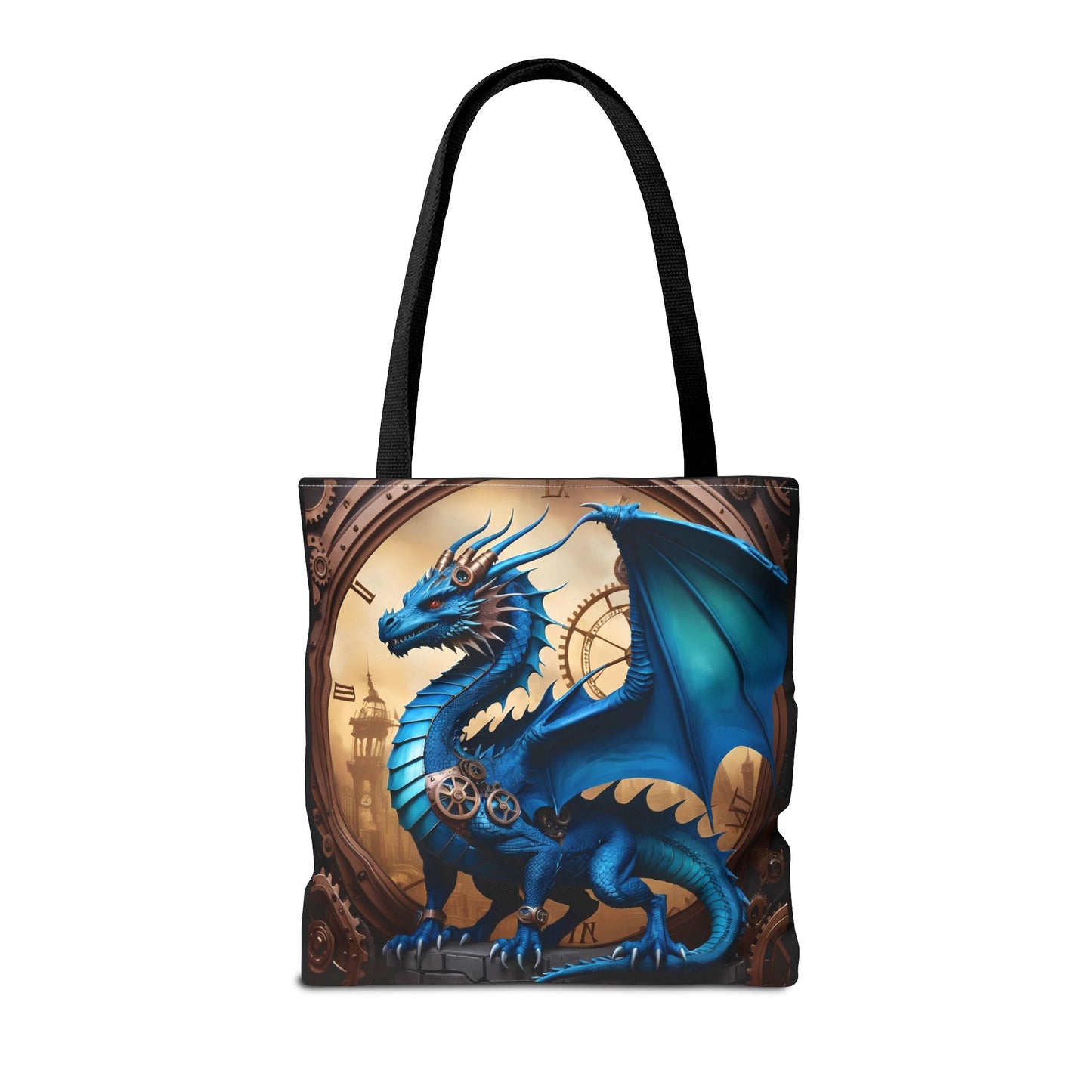Whispers of the Veilspire – Azura Tote Bag (16x16)
