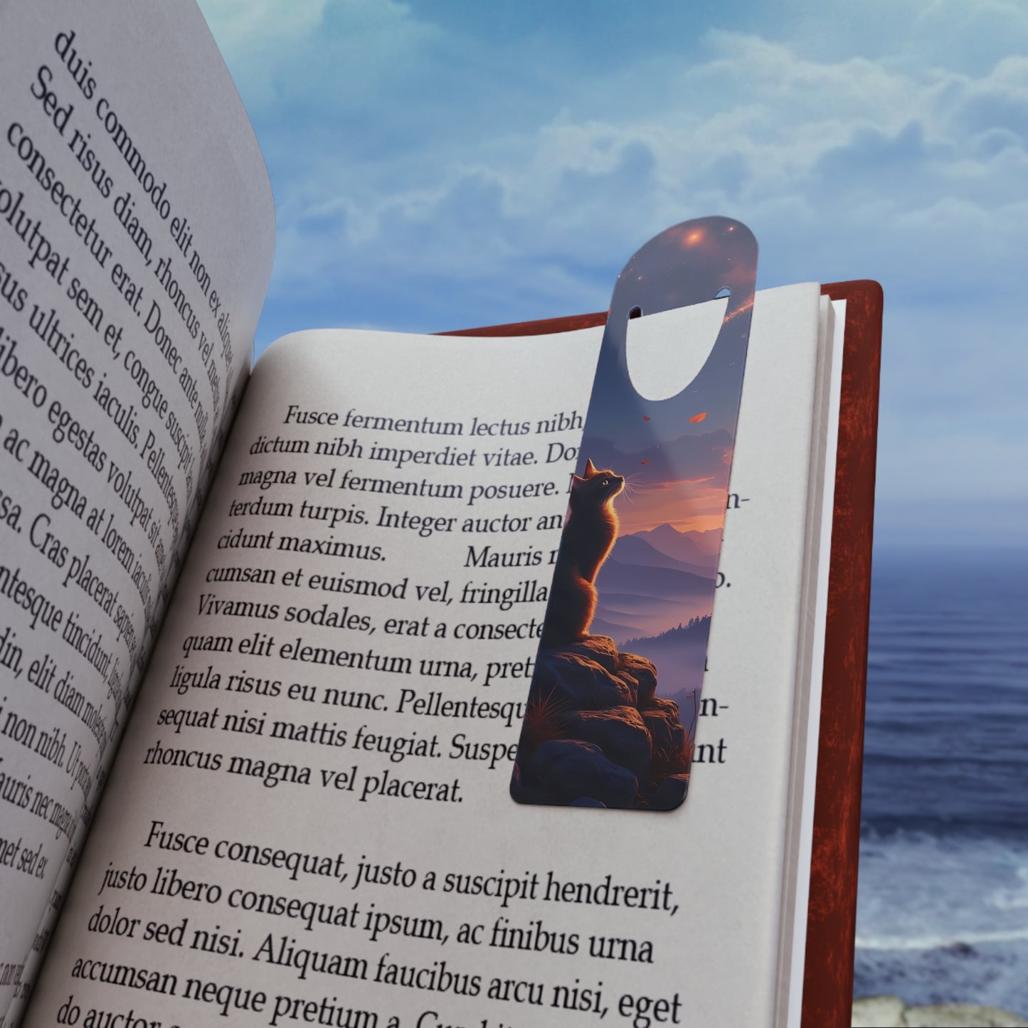 Autumn Cat Dreams – Moonlit Whispers Bookmark