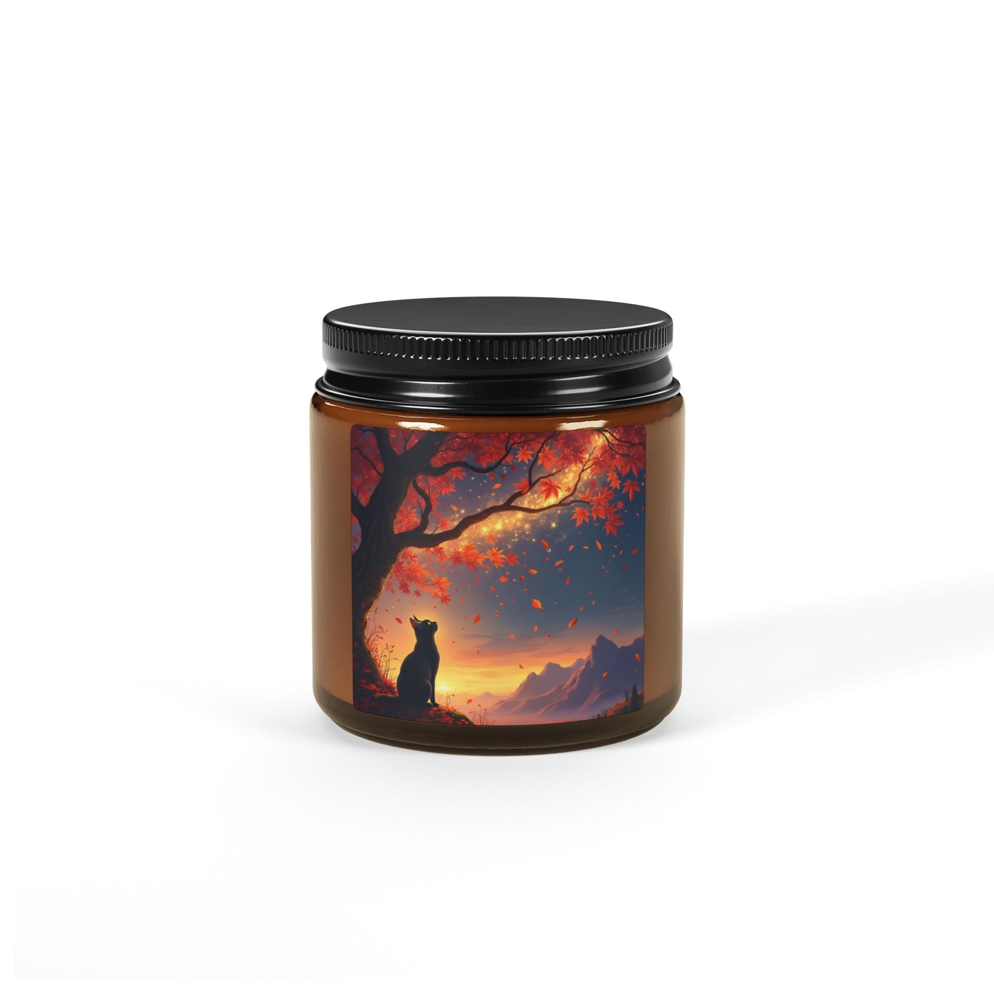 Autumn Cat Dreams – Starlit Guardian Candle (4oz and 9oz)