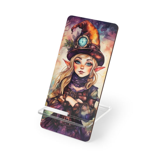 Prismveil Gnomes – Nyxie, Keeper of the Luminous Tapestry Mobile Phone Stand