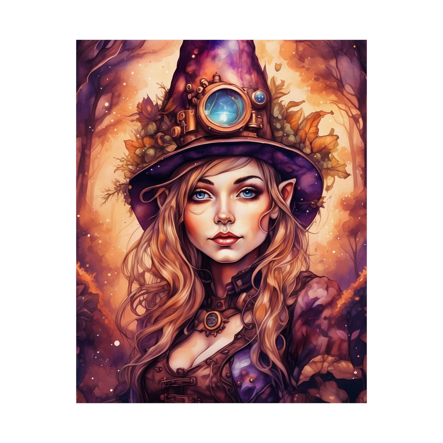 Prismveil Gnomes – Liora, The Lantern Bearer Poster (8x10, 12x16, 16x20)