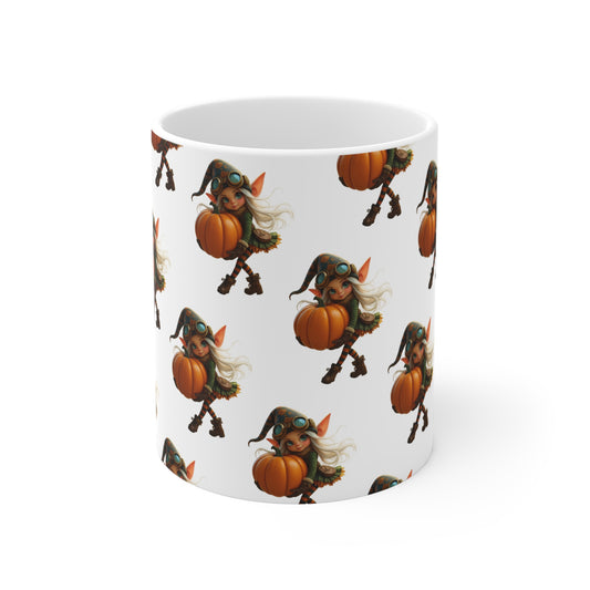Gnomily’s Workshop – Pumpkin Stroll Gnome 11oz Mug