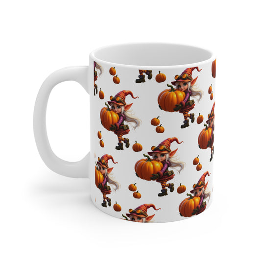 Gnomily’s Workshop – Pumpkin Hug Gnome 11oz Mug