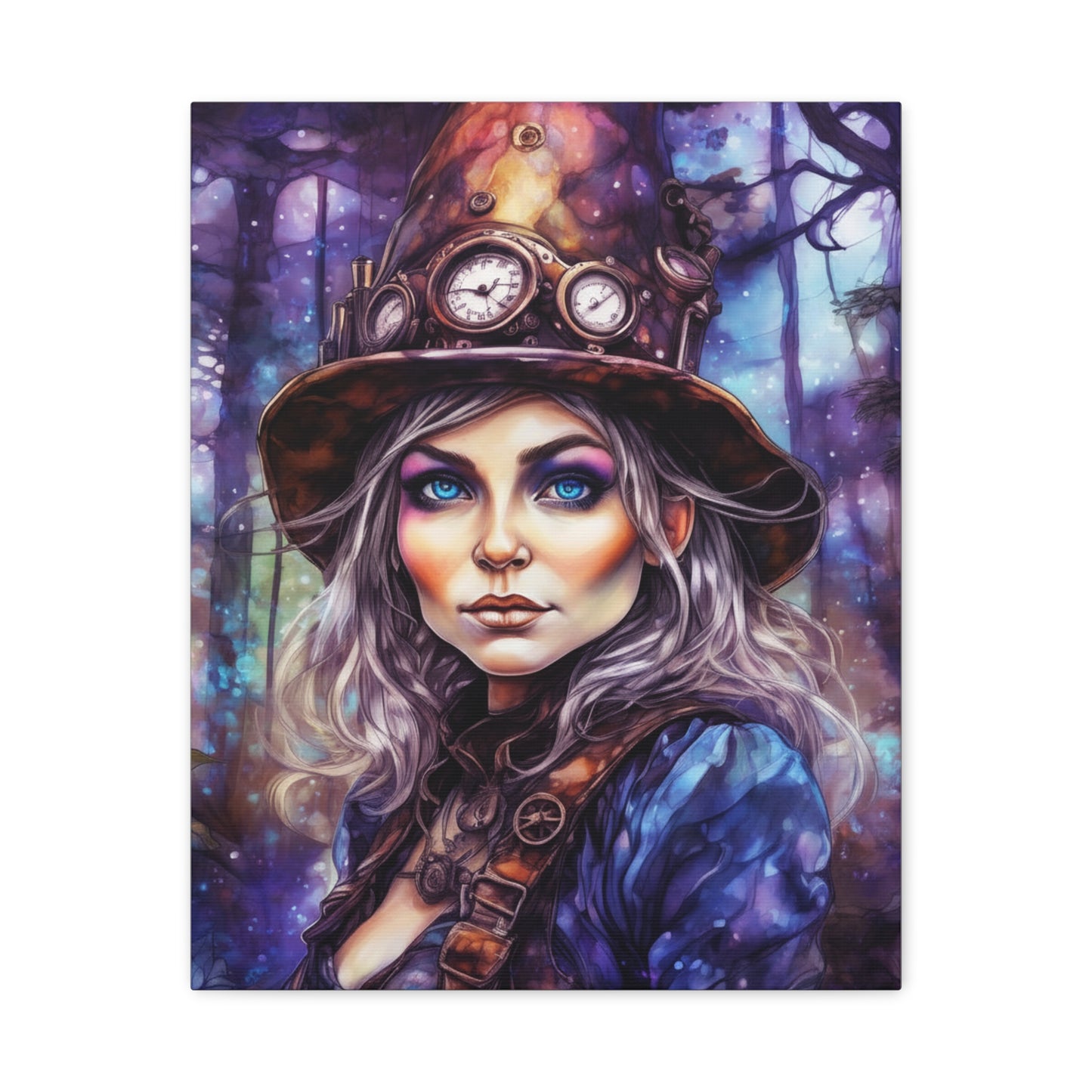 Prismveil Gnomes – Sylvaen, The Twilight Alchemist Canvas Print (12x16, 16x20, 18x24)