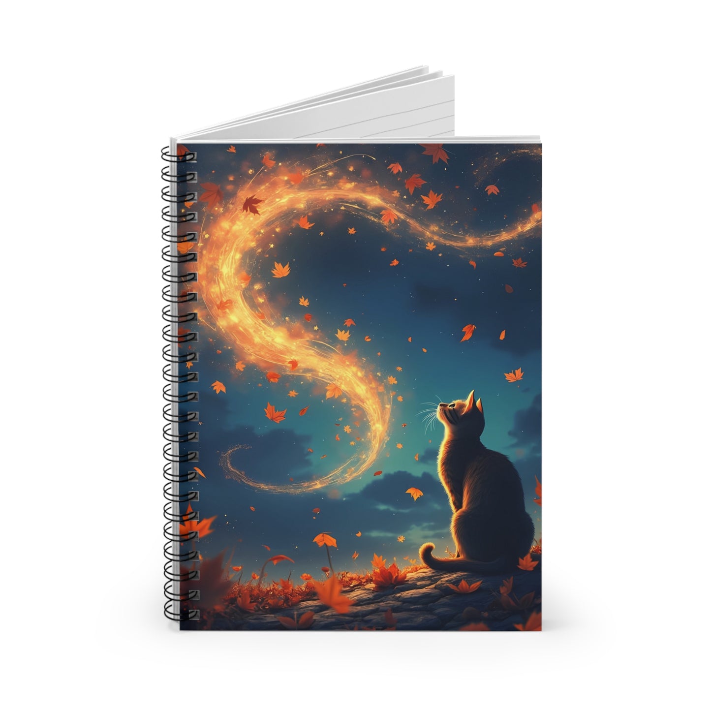 Autumn Cat Dreams – Spirit of the Season Spiral Journal