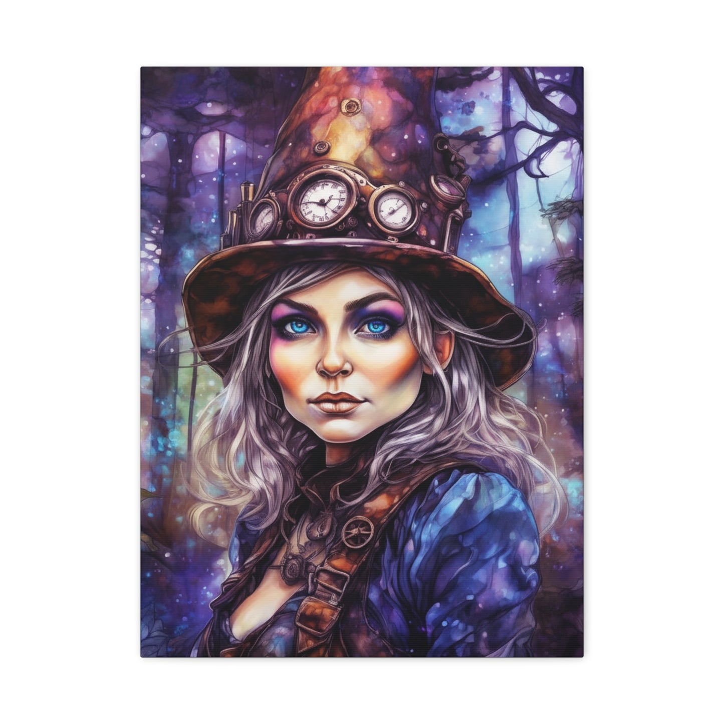 Prismveil Gnomes – Sylvaen, The Twilight Alchemist Canvas Print (12x16, 16x20, 18x24)