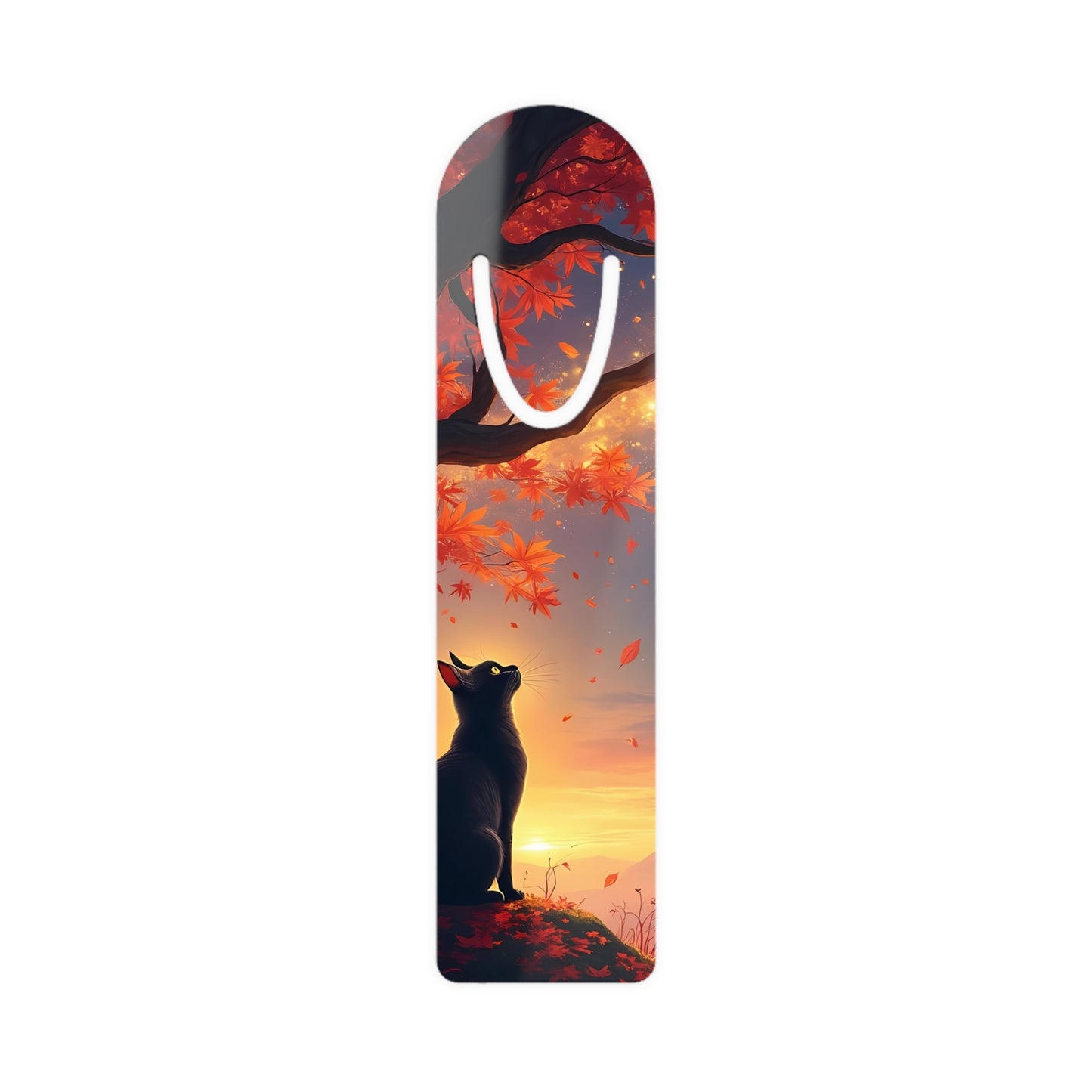 Autumn Cat Dreams – Starlit Guardian Bookmark
