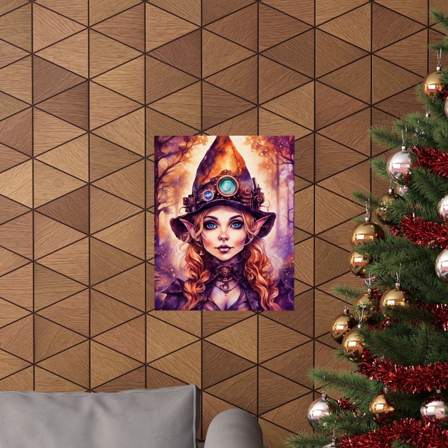 Prismveil Gnomes – Vaelith, The Prismwood Oracle Poster (8x10, 12x16, 16x20)
