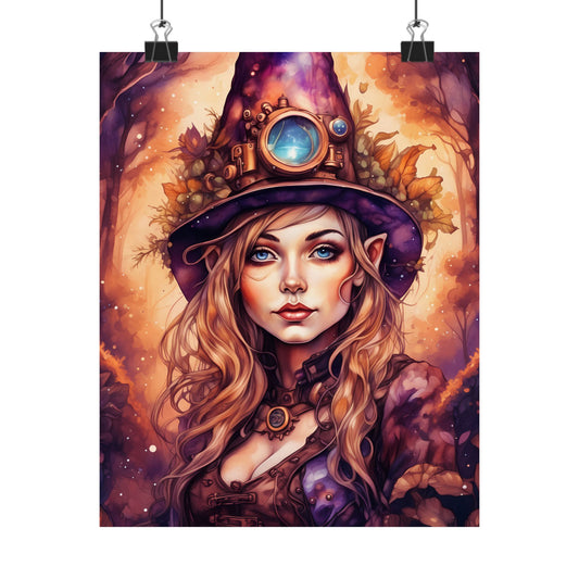 Prismveil Gnomes – Liora, The Lantern Bearer Poster (8x10, 12x16, 16x20)
