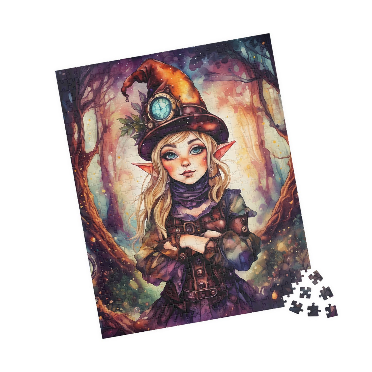 Prismveil Gnomes – Nyxie, Keeper of the Luminous Tapestry Puzzle (520 or 1014 Pieces)