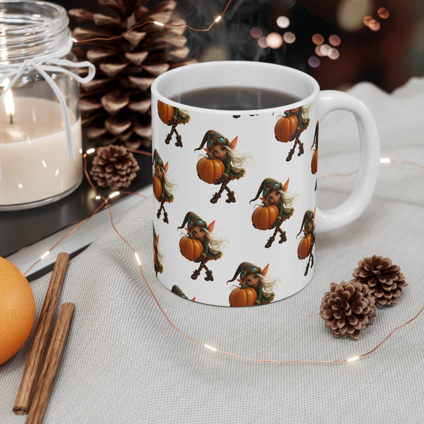 Gnomily’s Workshop – Pumpkin Stroll Gnome 11oz Mug