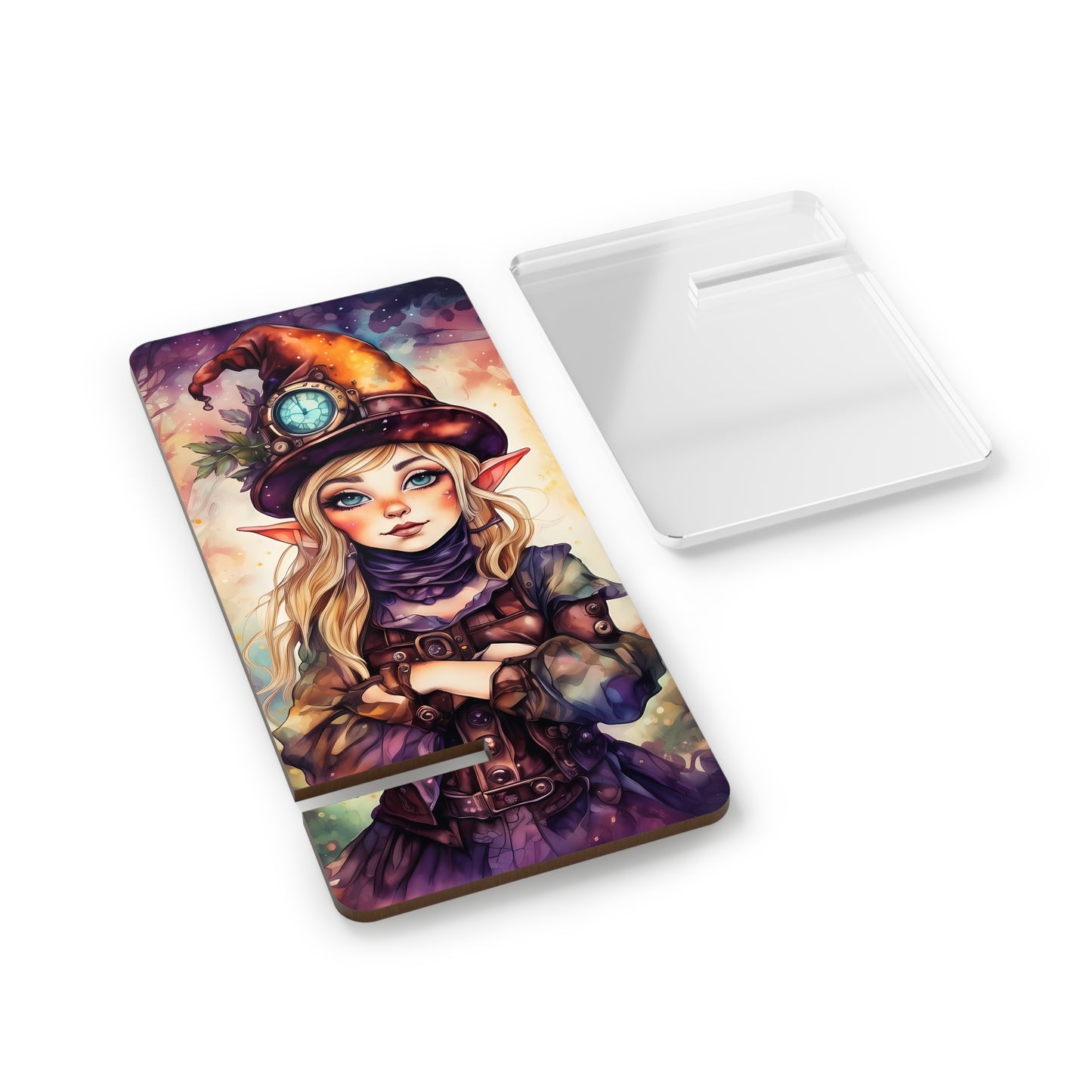 Prismveil Gnomes – Nyxie, Keeper of the Luminous Tapestry Mobile Phone Stand