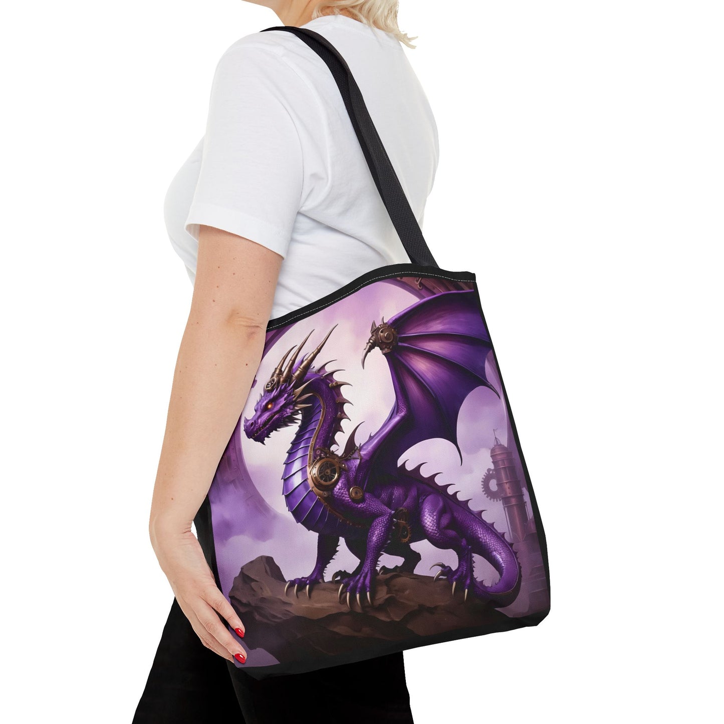 Whispers of the Veilspire – Nyxara Tote Bag