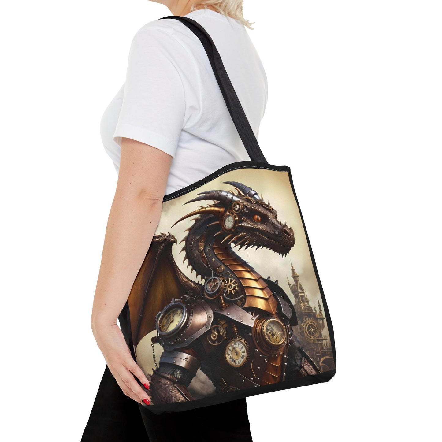 Whispers of the Veilspire – Iskar Tote Bag (16x16)