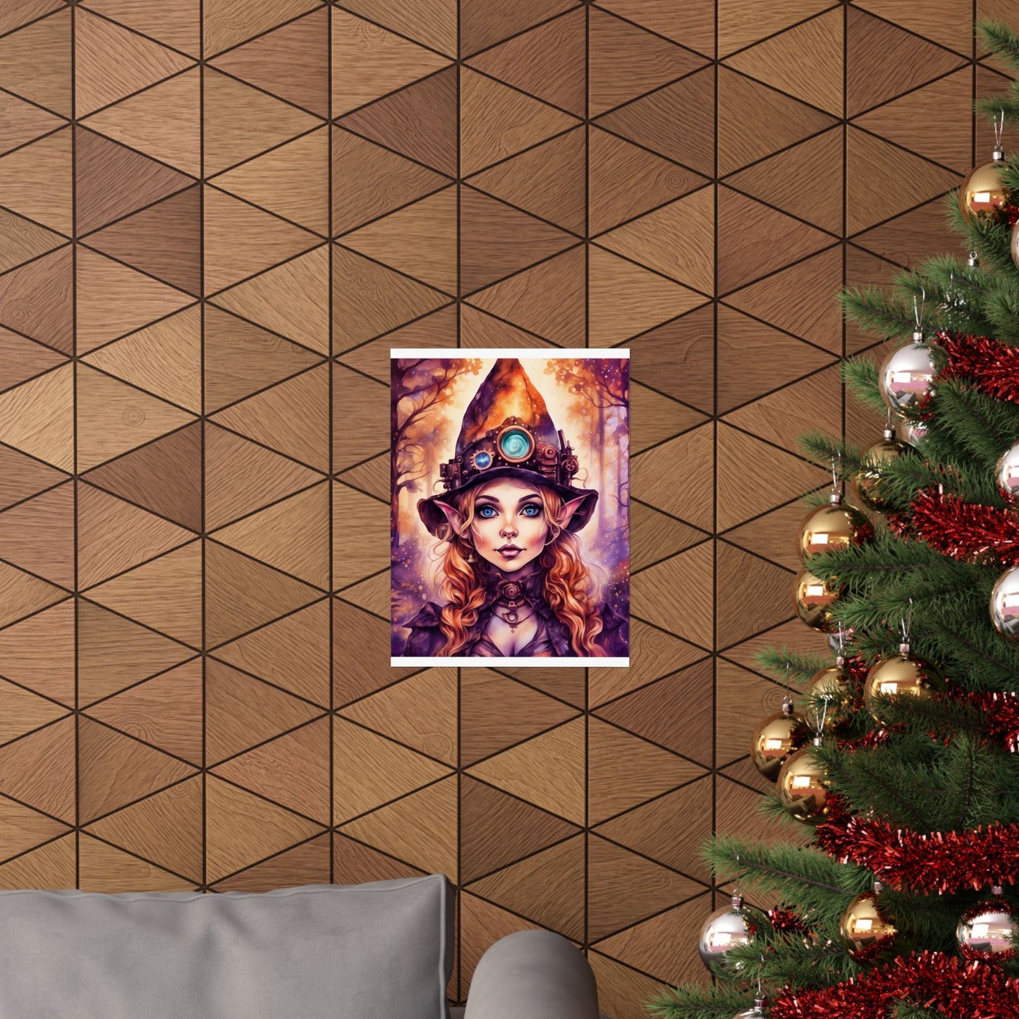 Prismveil Gnomes – Vaelith, The Prismwood Oracle Poster (8x10, 12x16, 16x20)