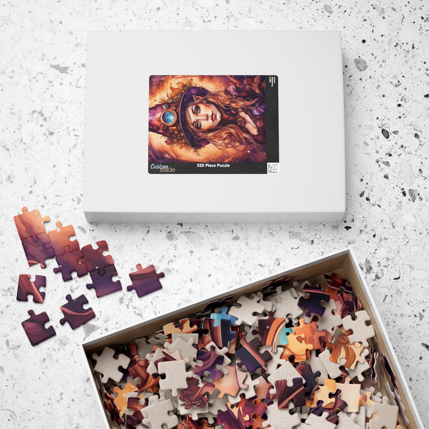 Prismveil Gnomes – Liora, The Lantern Bearer Puzzle (520 or 1014 Pieces)