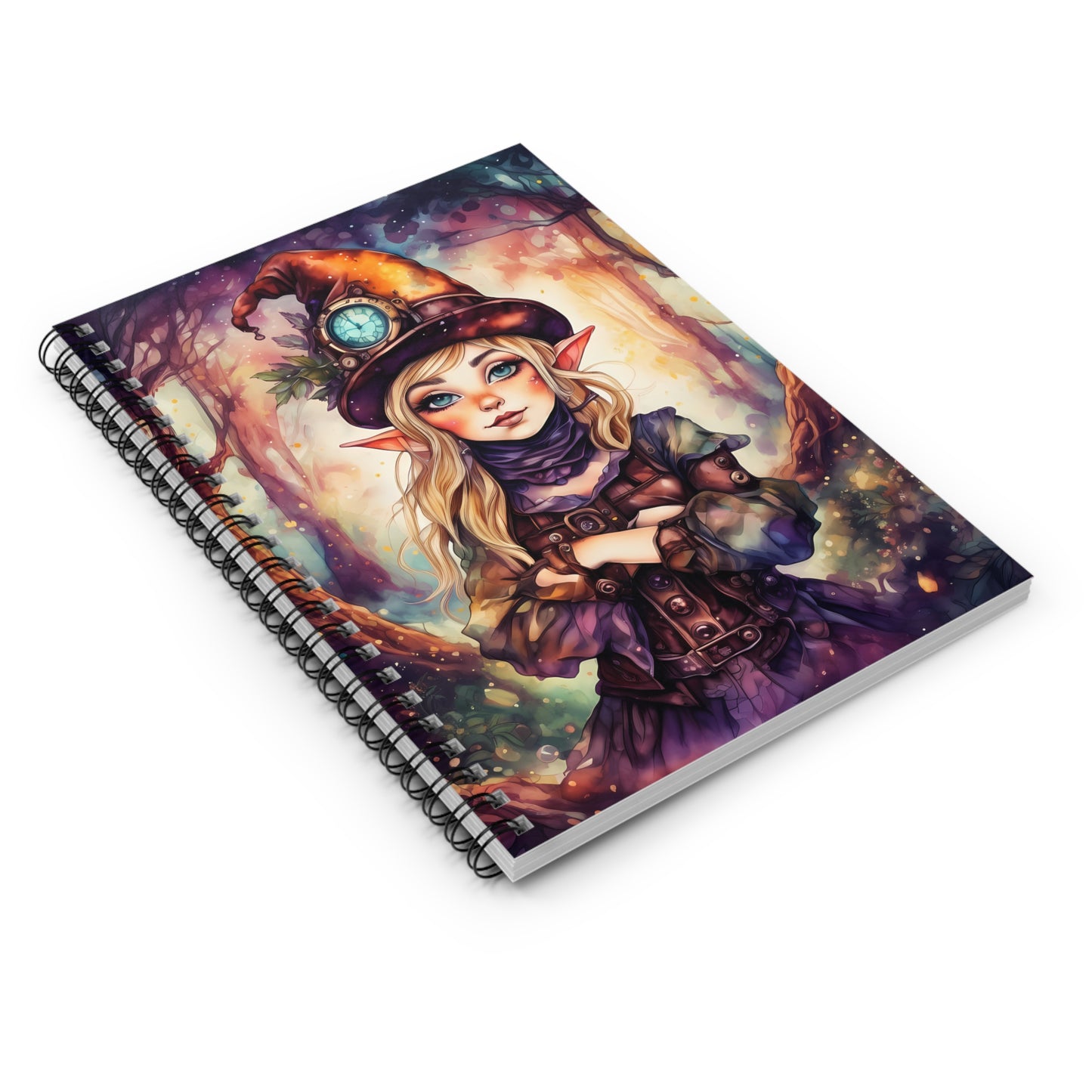 Prismveil Gnomes – Nyxie, Keeper of the Luminous Tapestry Spiral Journal