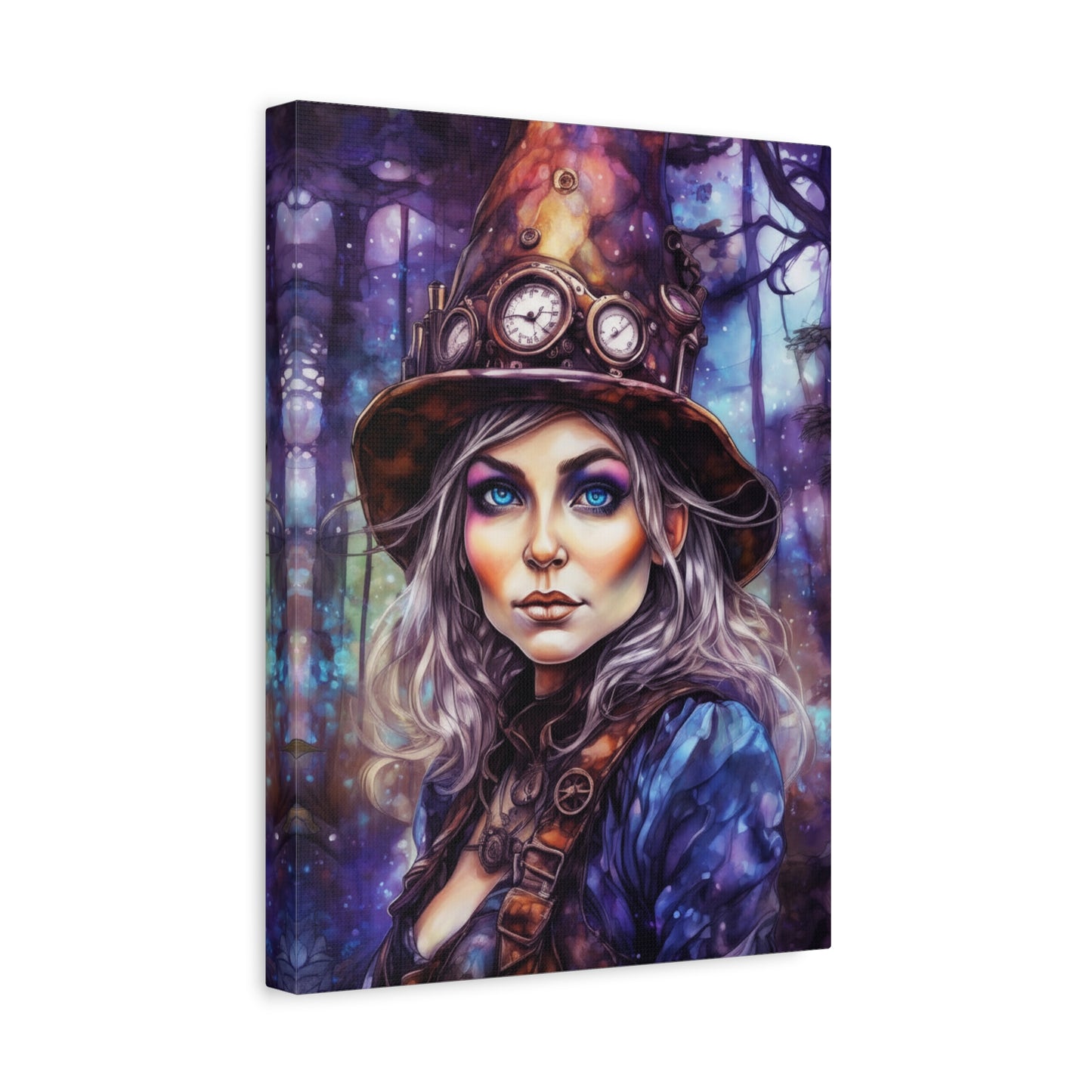 Prismveil Gnomes – Sylvaen, The Twilight Alchemist Canvas Print (12x16, 16x20, 18x24)