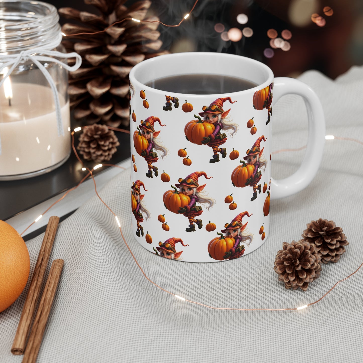 Gnomily’s Workshop – Pumpkin Hug Gnome 11oz Mug