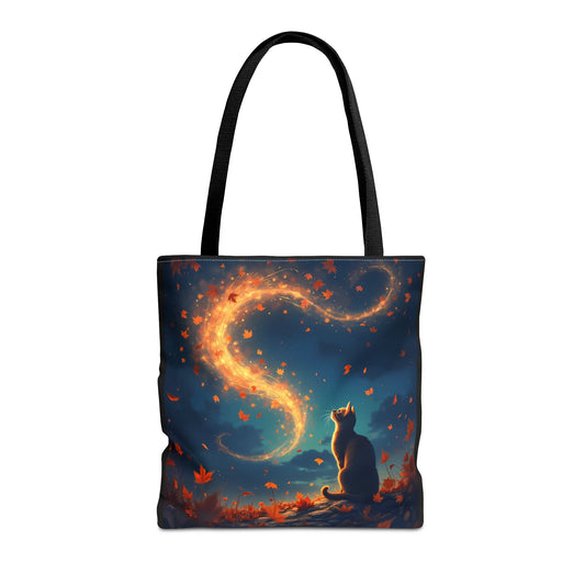 Autumn Cat Dreams – Spirit of the Season Tote Bag (16x16)