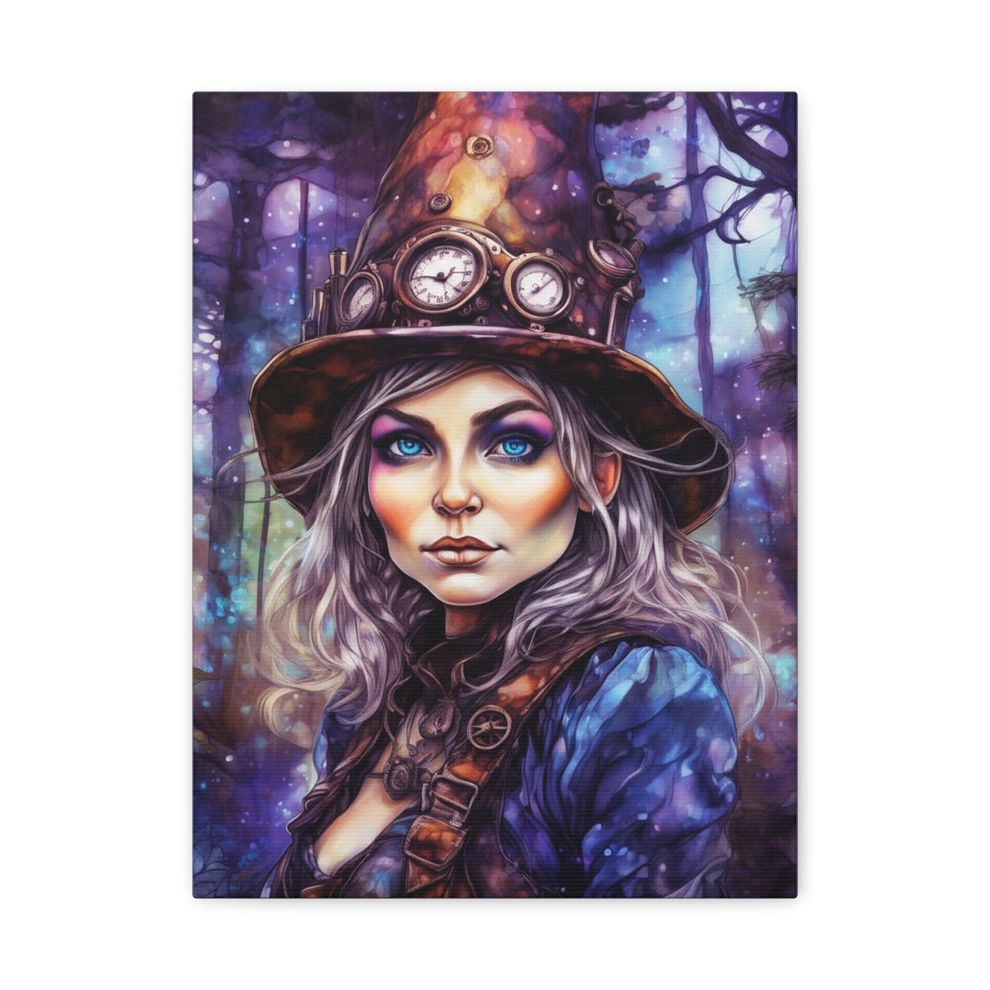 Prismveil Gnomes – Sylvaen, The Twilight Alchemist Canvas Print (12x16, 16x20, 18x24)