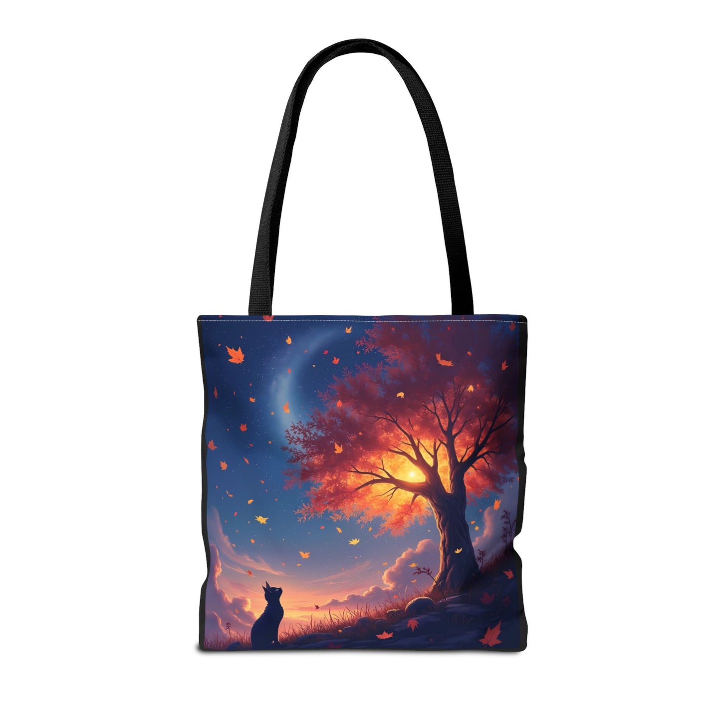 Autumn Cat Dreams – Golden Horizon Tote Bag (16x16)