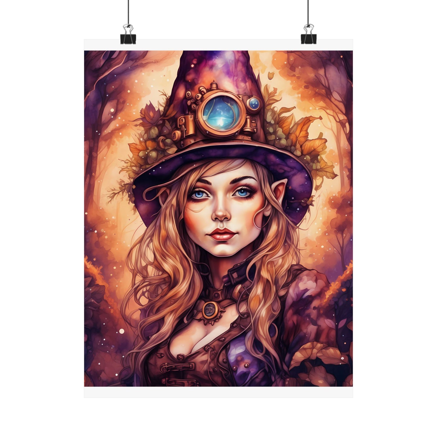 Prismveil Gnomes – Liora, The Lantern Bearer Poster (8x10, 12x16, 16x20)